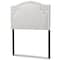 Baxton Studio Aubrey Modern Grayish Beige Upholstered Twin Size Headboard 125-6981 - alternate 2